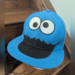 Sesame street  cookie monster Baseball cap woolblend hat size 7 1/4 / Large